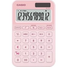 Casio MS-20YC-LP 12 Hane Açık Pembe Masa Üstü Hesap Makinesi (Kdo)