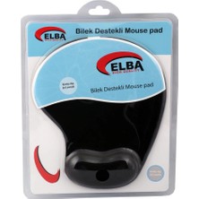 Elba K06152 Bileklikli Jel Mouse Pad Siyah (Kdo)