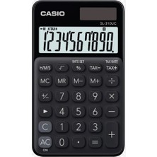 Casio SL-310UC-BK Cep Tipi 10 Hane Siyah Hesap Makinesi (Kdo)