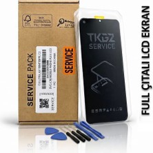 Tkgz - Samsung Galaxy M10S - SM-M107 Ile Uyumlu LCD Ekran Dokunmatik Servıce Pack LCD Full Çıtalı + Tamir Kiti