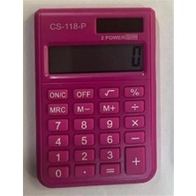 Csl CS-118-P Pembe 8 Hane Cep Tipi Hesap Makinesi (Kdo)
