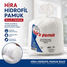 Hira Hidrofil Pamuk 1000GR -Yüksek Emicilik ve Hijyenik Kullanım,tüm Cilt Tipleri Için Uyumlu (1 Adet)