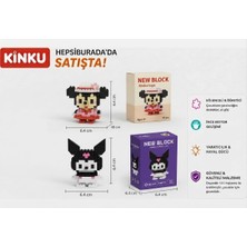 Kinku Miki Mouse ve Kuromi Mini New Block 3D Puzzle / Sevimli Figür / 2'li Eğlenceli Set / Hobi+