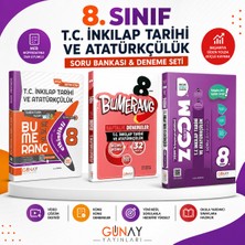 Günay 8. Sınıf T.c. Inkılap Tarihi ve Atatürkçülük Tam Hazırlık 3'lü Eğitim Seti | Soru Bankası + Haftalık Denemeler + Etkinlik Kitabı