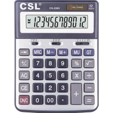 Csl CS-2383 12 Hane Masa Tipi Hesap Makinesi (Kdo)