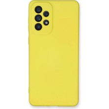 Uravas Store Samsung Galaxy A73 5g Kılıf Nano Içi Kadife Silikon - Sarı