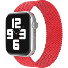 Uravas Store Newface Apple Watch 38MM Ayarlı Solo Silikon Kordon - Kırmızı