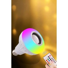 Uravas Store Lamba LED Hoparlör Dayanıklı ve Uzun Ömürlü Bluetooth Hoparlör