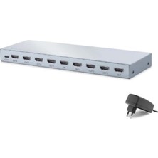 Hadron HDX1433 HDMI Splitter Edıd 8k 60 Hz 1 Giriş 8 Çıkış Gri (Kdo)