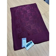 Noura Scarf Diamond Pamira Şal Koyu Bordo