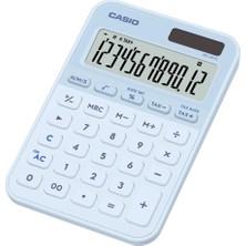 Casio MS-20YC-LB 12 Hane Açık Mavi Masa Üstü Hesap Makinesi (Kdo)