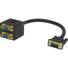Frisby FA-6678C VGA - 2 x VGA Görüntü Çoklayıcı ve Dönüştürücü(Vga Erkek - 2 x VGA Dişi) (Kdo)