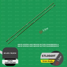 Uravas Store Backlight Lg Innotek 49V15 UF6700 UHD REVO01 9 (L+R) Type EAV62952202 Tv LED Bar