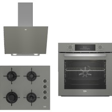 Beko New Grey Star 3lü Ankastre Set ( Bfc 330 G - Bocd T 6011 Eg - Bde 6050 G1 )