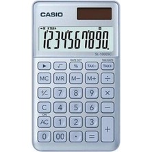 Casio SL-1000SC-BU Cep Tipi 10 Hane Mavi Hesap Makinesi (Kdo)