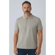 Marzolli Erkek Önü Düğmeli Polo Yaka Cepli Likralı Tişört NS-1653