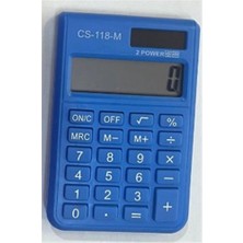 Csl CS-118-M Mavi 8 Hane Cep Tipi Hesap Makinesi (Kdo)