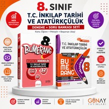 Günay 8. Sınıf T.c. Inkılap Tarihi ve Atatürkçülük 2'li Başarı Seti | Haftalık Denemeler + Etkinlik Kitabı