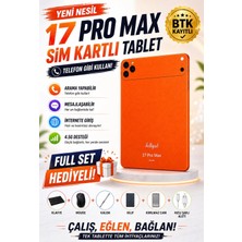 asfteknoloji 17 Promax Sim Kartlı Btk Kayıtlı Full Set Hediyeli Klavye+Mous+Kalem+Kılıf+Şarj