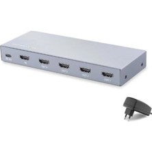 Hadron HDX1429 HDMI Splitter Edıd 4K 60 Hz 1 Giriş 4 Çıkış Gri (Kdo)