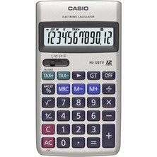 Casio HL-122TV 12 Haneli Cep Tipi Hesap Makinesi (Kdo) Gelişmiş Fonksiyonlar ve LCD Ekran
