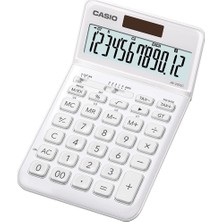 Casio JW-200SC-WE 12 Hane Beyaz Masa Üstü Hesap Makinesi (Kdo)