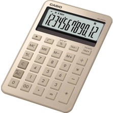 Casio MS-200DQ-GD 12 Hane Parlak Gold Masa Üstü Hesap Makinesi Ekran Tipi Özellikli