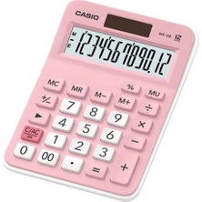 Casio MX-12B-PK Pembe 12 Hane Masa Üstü Hesap Makinesi (Kdo)