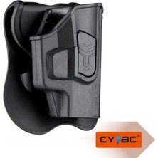 CYTAC R-Defender Gen4 Sig Sauer P320 Uyumlu Taktik Taşıma Kılıfı - 360 Derece Ayarlanabilir Hızlı Erişim Koruma Kılıfı