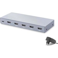 Hadron HDX1432 HDMI Splitter Edıd 8k 60 Hz 1 Giriş 4 Çıkış Gri (Kdo)
