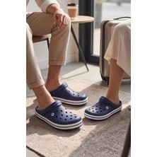 Liarca Easystep - Lacivert Unisex Hafif Eva Sabo Terlik, Ergonomik Tabanlı Nefes Alabilen Islak Zemin Uyumlu Kemerli Hastane, Plaj, Ev ve Günlük Kullanım Terliği - Clog Sandalet