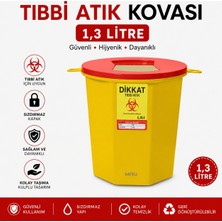 Kaan Medikal Tıbbi Atık Kovası 1,3 Litre (50 Adet)