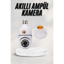 Armüz Akıllı Kamera Wifi Kamera Duylu Ampul Görünümlü 360 Derece Dönebilen Ev Kamerası