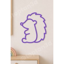 Toptan3D Kirpi Bebek Odası Süsü, Modern ve Şık Duvar Süsü, Bebek Odası Duvar Süsü  (15 Cm)