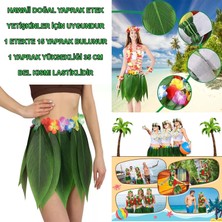 Uravas Store Tropikal Esintili Hawaii Yapraklı Parti Eteği Yetişkin Boy (5528)