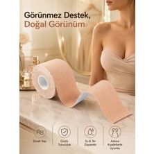 Uravas Store Toparlayıcı Göğüs Bandı Şekillendirici Ten Rengine Uygun Esnek Hassas Ciltlere Uygun