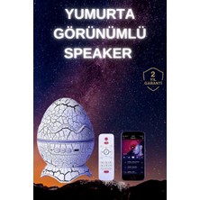 Armüz Yumurta Şeklinde Su Dalgalı Bluetooth Speaker Lamba Renkli Şarjlı