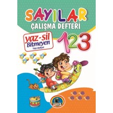 Uravas Store Yaz-Sil Sayılar Bitmeyen Yazı Defteri+Tahta Kalemi
