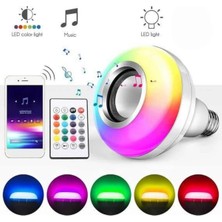 Armüz Bluetooth Hoparlör Akıllı Rgb LED Işık Renk Değiştirme Ses Bombası Ampül Görünümlü