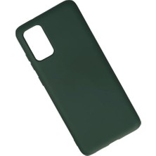 Uravas Store Newface Samsung Galaxy S20 Plus Kılıf Nano Içi Kadife Silikon - Koyu Yeşil