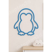 Toptan3D Penguen Bebek Odası Süsü, Modern ve Şık Duvar Süsü, Bebek Odası Duvar Süsü  (15 Cm)