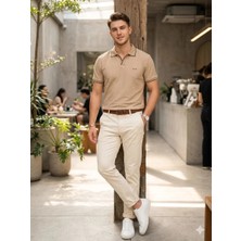 Gewer Erkek Fitilli Örme Polo Yaka T-Shirt NS-1633