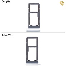 Arsking Samsung Galaxy S8 Sim Iç Yuvası Çiftli Gümüş Çiftli Sim Yuvası Ikili Sim Tepsisi Çiftli Sim Aparatı Dual Sim Çekmecesi