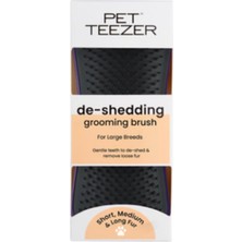 Pet Teezer Tüy Dökülme Karşıtı ve Kir Temizleyici Gri Köpek Fırçası