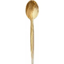 Hsc Bilişim Doğal Zeytin Ağacı, El Yapımı Servis Kaşığı, 27 Cm, Ahşap, Kahverengi, Bpa Free, 1 Adet