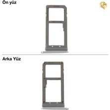 Arsking Samsung Galaxy S7 Edge Sim Iç Yuvası Çiftli Gümüş Çiftli Sim Yuvası Ikili Sim Tepsisi Çiftli Sim Aparatı Dual Sim Çekmecesi