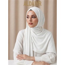 ALDAIYR Penye Şal Düz Krem