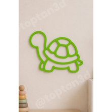 Toptan3D Kaplumbağa Bebek Odası Süsü, Modern ve Şık Duvar Süsü, Bebek Odası Duvar Süsü  (15 Cm)