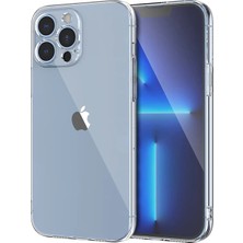 Uravas Store Ally Space iPhone 13 Pro 6.1inç Kamera Korumalı Premium Silikon Şeffaf KILIF-(5775)
