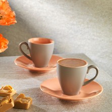 Hsc Bilişim Schafer Aurora 2 Kişilik Kahve Fincan Seti 4 Parça-Pembe